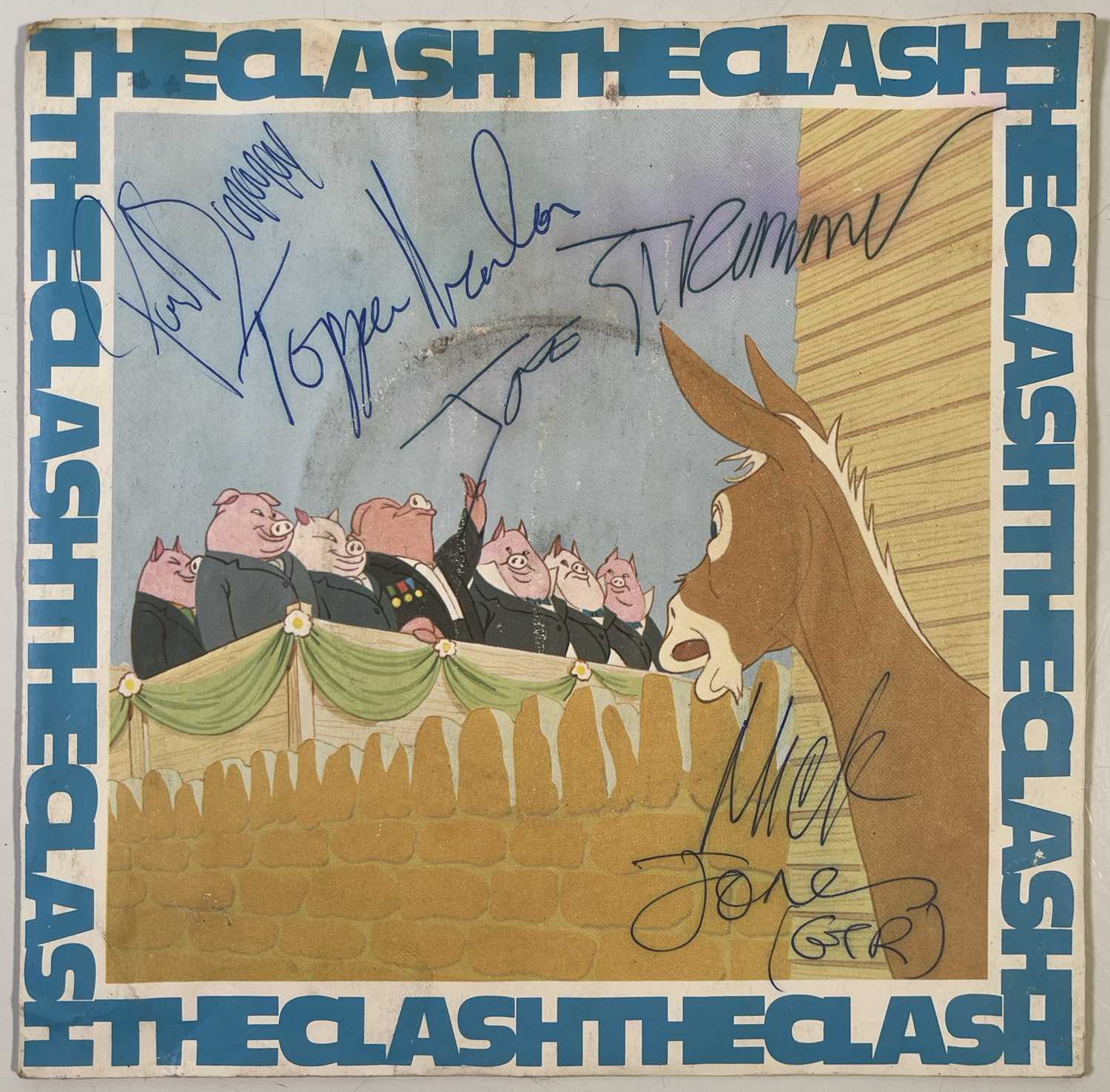Lot 313 - THE CLASH - FULLY SIGNED COPY OF 'ENGLISH CIVIL WAR'.