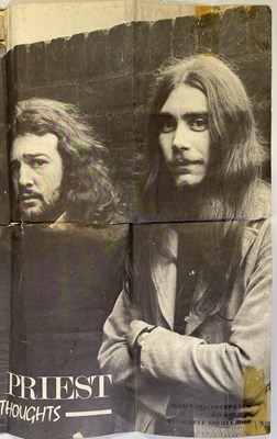 Lot 349 - JUDAS PRIEST - ORIGINAL EARLY 1970S PROMOTIONAL POSTER.