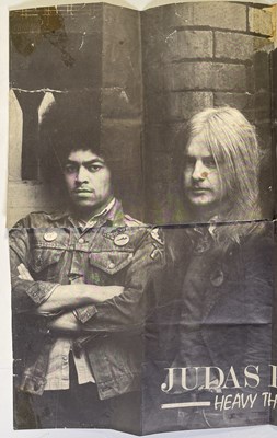 Lot 349 - JUDAS PRIEST - ORIGINAL EARLY 1970S PROMOTIONAL POSTER.