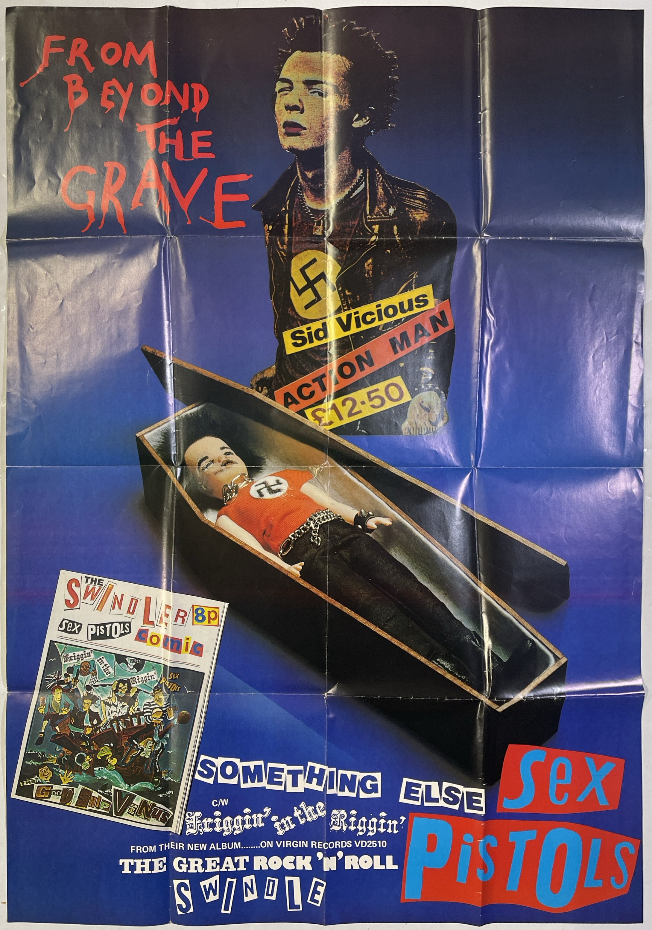 SEX PISTOLS 「ROCK'N'ROLL SWINDLE 」 ポスター Lot 359 - THE SEX PISTOLS - ORGINAL GREAT ROCK N ROLL