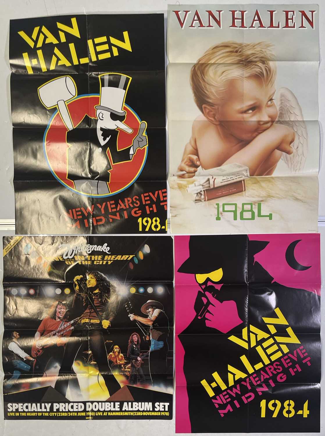 Lot 365 - VAN HALEN / WHITESNAKE PROMO POSTERS.