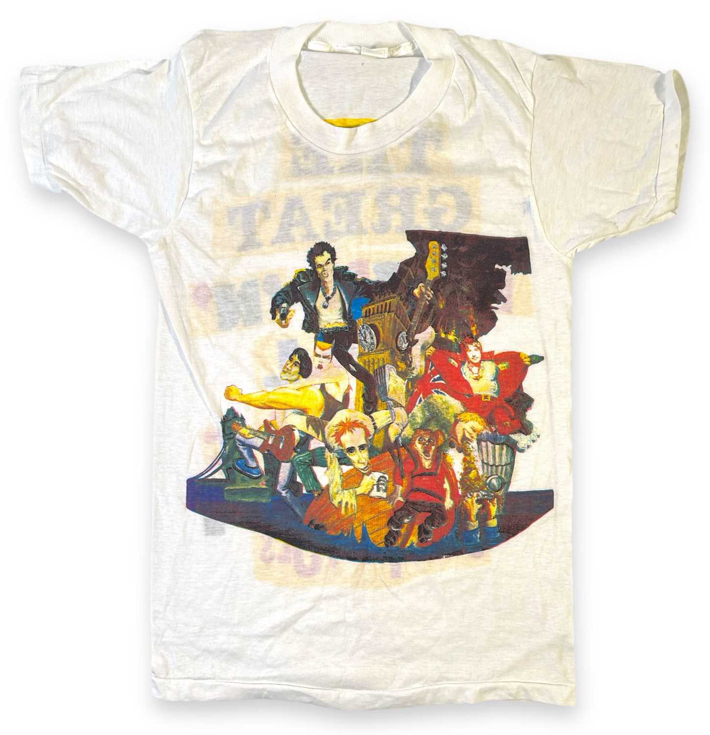 Lot 392 - SEX PISTOLS - ORIGINAL GREAT ROCK N ROLL SWINDLE T-SHIRT.