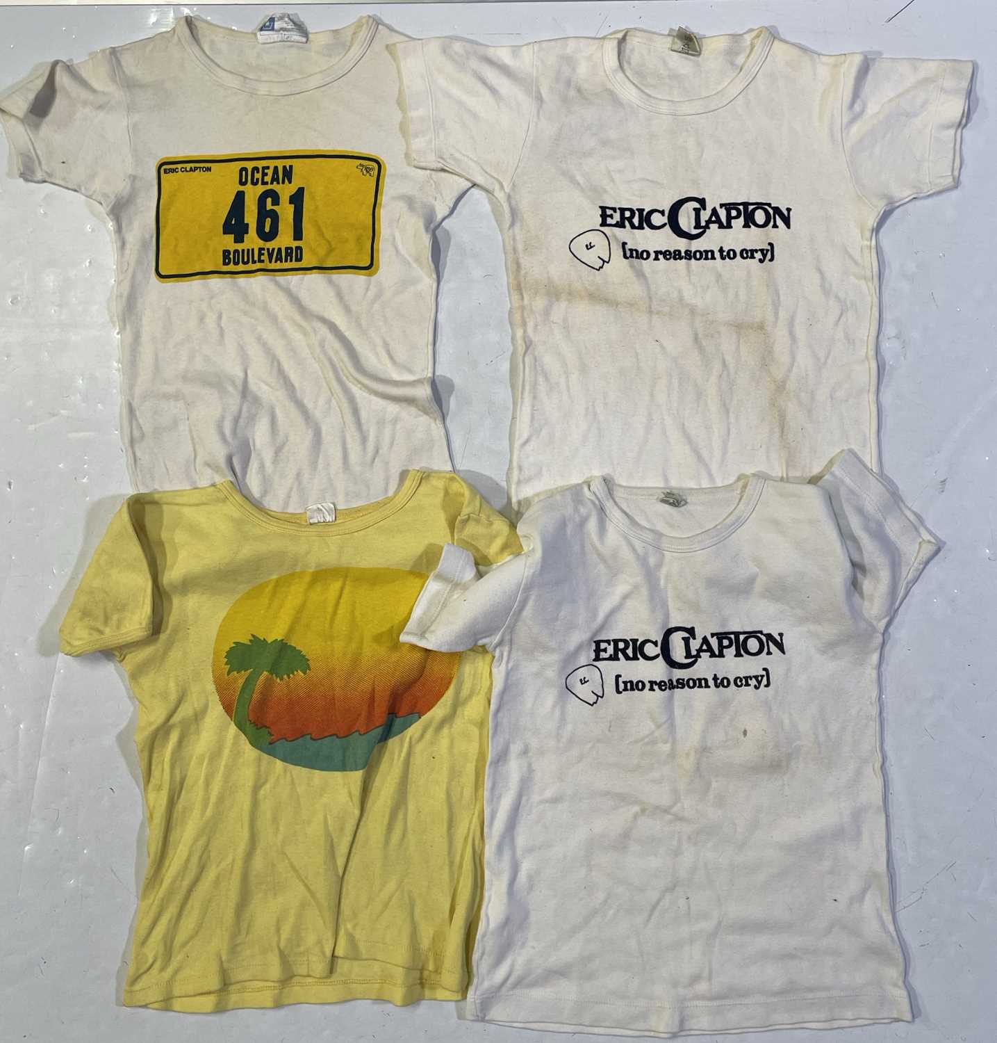 Lot 397 - ERIC CLAPTON - 1970S T-SHIRT COLLECTION.