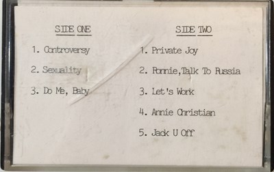 Lot 911 - PRINCE - CONTROVERSY (DEMO CASSETTE)