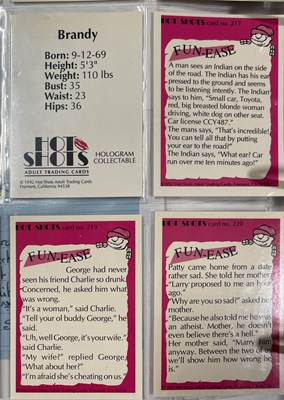 Lot 15 - TRADING CARDS - 11 BINDERS WITH LARGE COLLECTION OF 1990S GLAMOUR/ADULT/EROTICA CARDS.