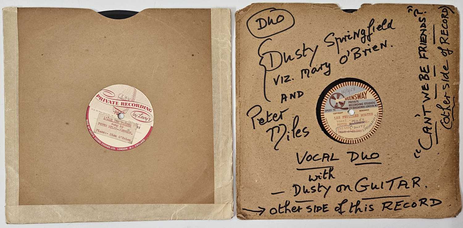 Lot 80 - DUSTY SPRINGFIELD - CAN'T WE BE FRIENDS? 10" 78RPM (FIRST RECORDING - ALSO WITH DION 'TOM SPRINGFIELD' EARLY 78RPM RECORDING)