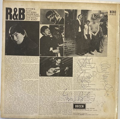 Lot 199 - R&B COMPILATION ALBUM SIGNED BY JACK BRUCE / JOHN MAYALL AND MORE.