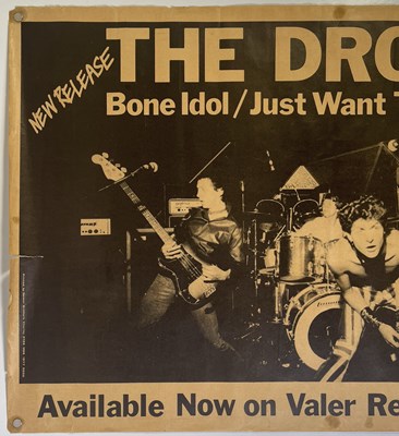 Lot 215 - PUNK INTEREST - THE DRONES - ORIGNAL 1977 BONE IDOL PROMOTIONAL POSTER.
