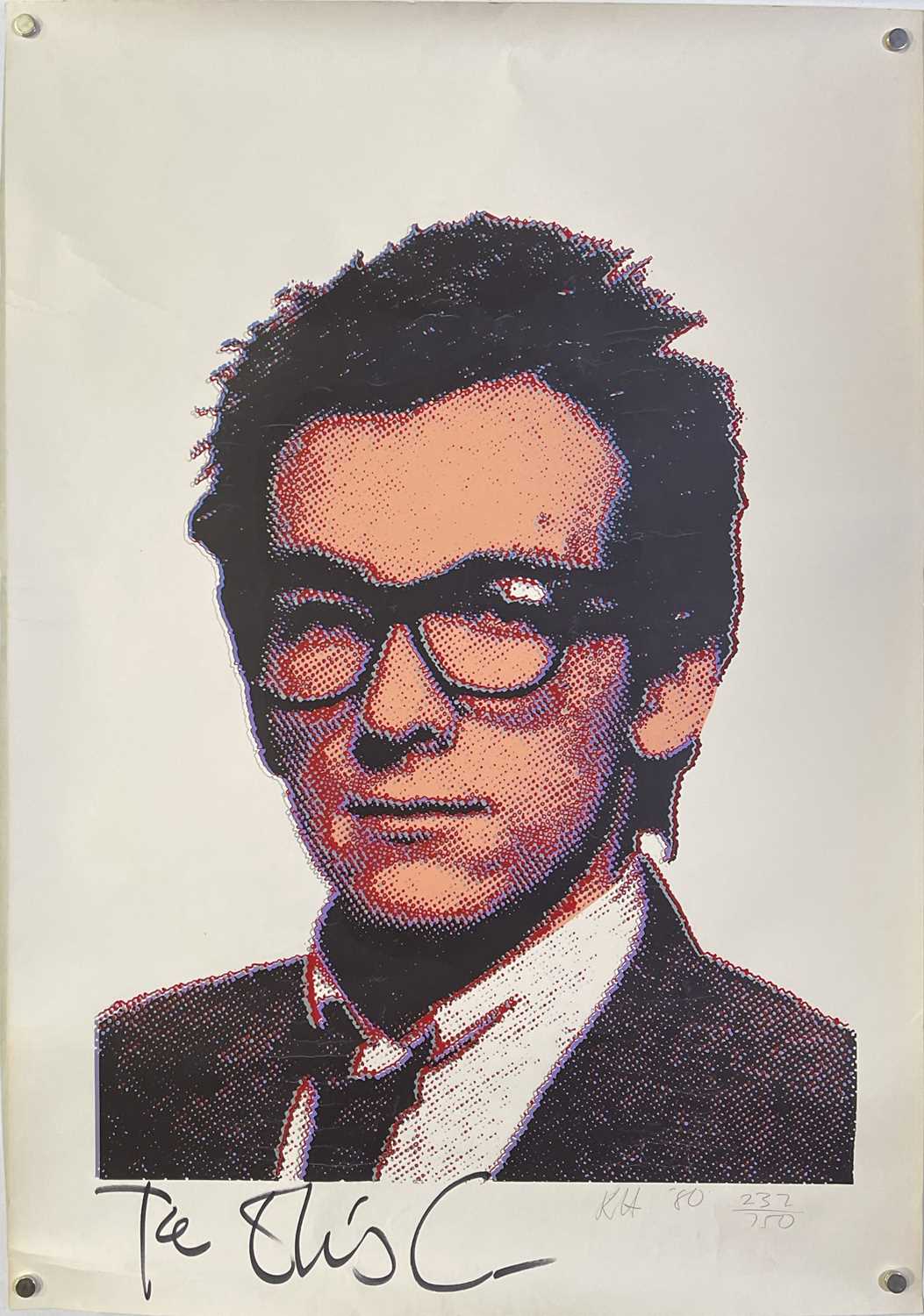 Lot 217 - ELVIS COSTELLO - POSTERS AND SHOP DISPLAY