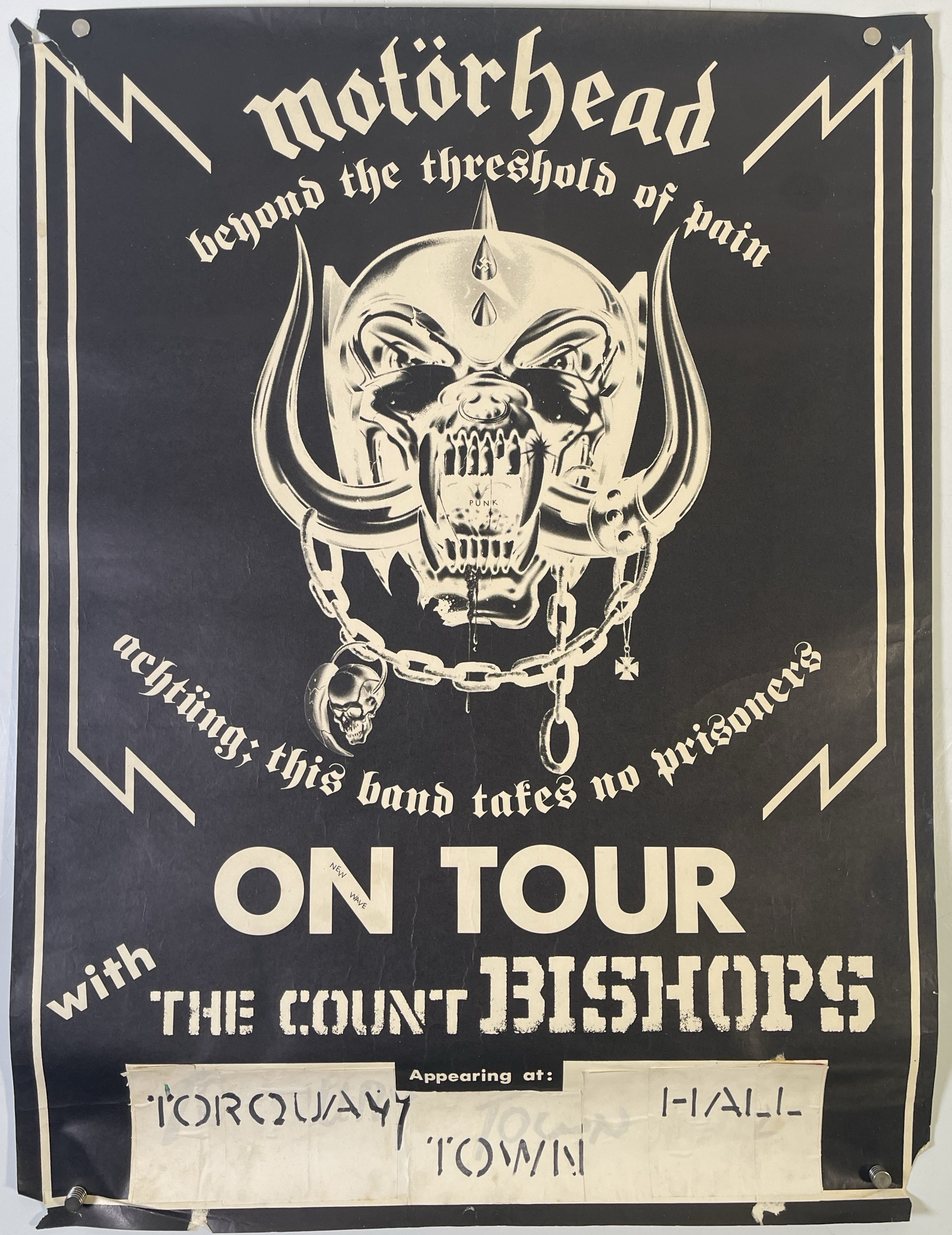 Lot 225 - MOTORHEAD - ORIGINAL 1977 TORQUAY TOWN HALL