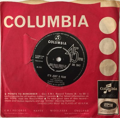 Lot 73 - THE ANSWERS - IT'S JUST A FEAR 7" (COLUMBIA DB 7847)