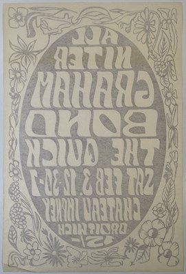 Lot 234 - GRAHAM BOND / THE QUICK - C 1968 'ALL NITER' POSTER.