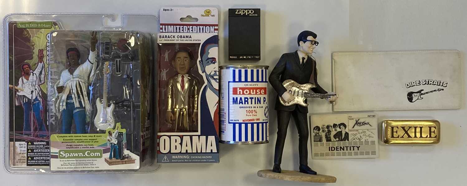 Lot 70 - ROCK AND POP COLLECTABLES - ELO PAPERWEIGHTS / FIGURINES ETC.
