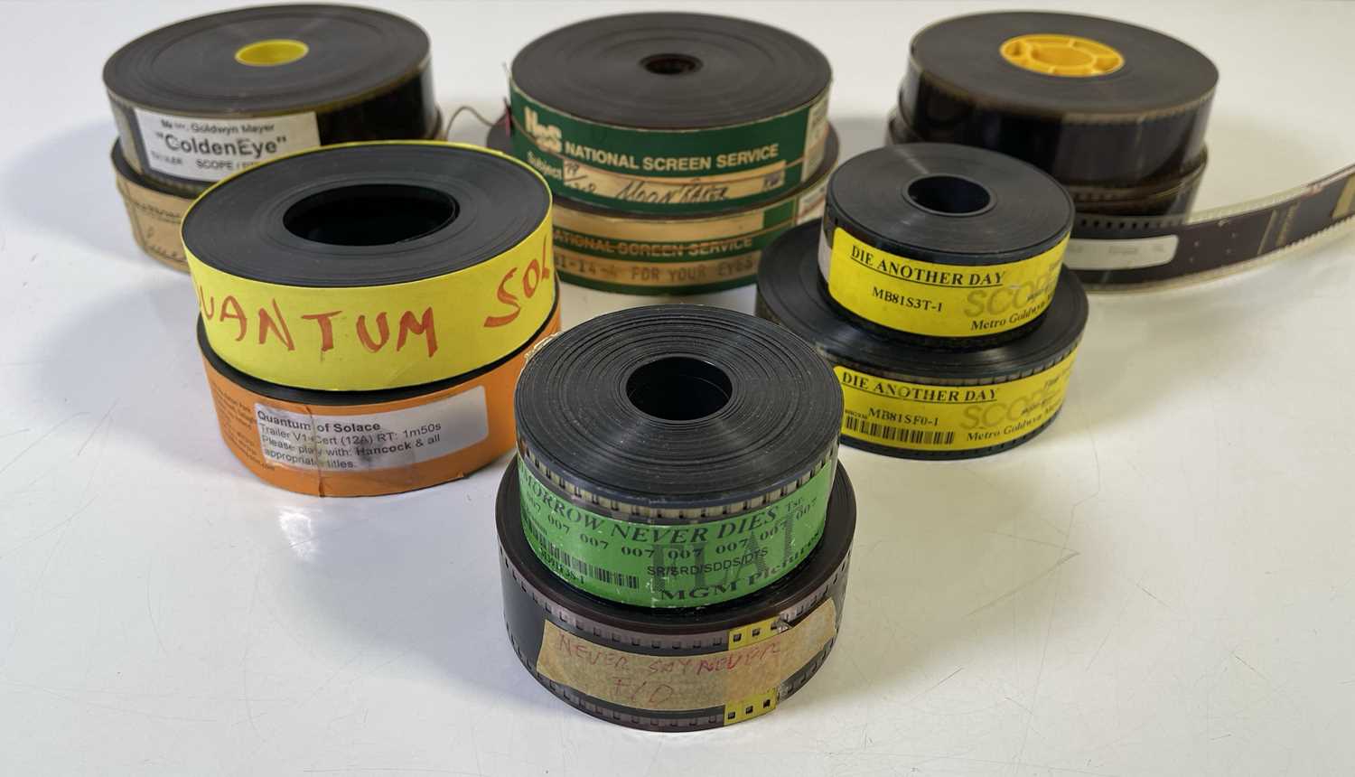 Lot 84 - JAMES BOND - CINEMA ISSUED TRAILER REELS.