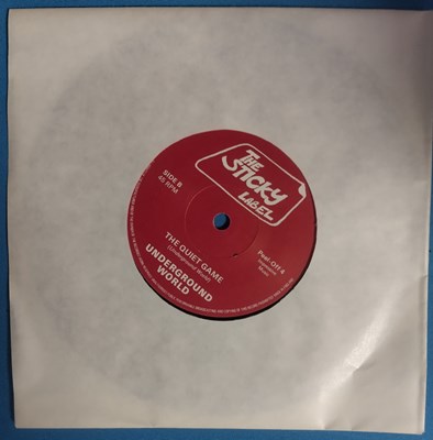 Lot 1111 - UNDERGROUND WORLD - AURORA BOREALIS C/W THE QUIET GAME 7" (PEEL-OFF 4) COLLECTION - 380 COPIES