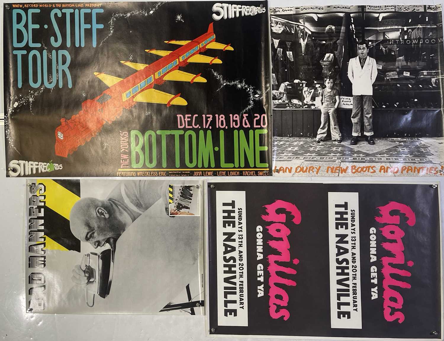 Lot 249 - ORIGINAL PUNK PROMO/CONCERT POSTERS.