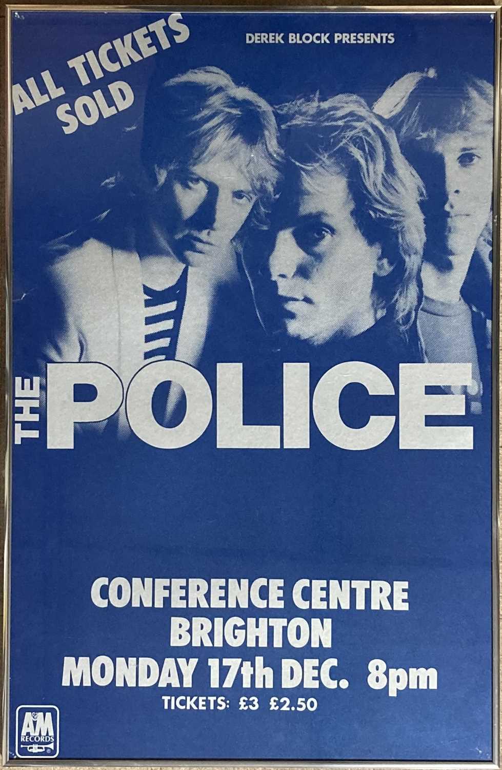 Lot 322 - THE POLICE 1979 CONCERT POSTER.