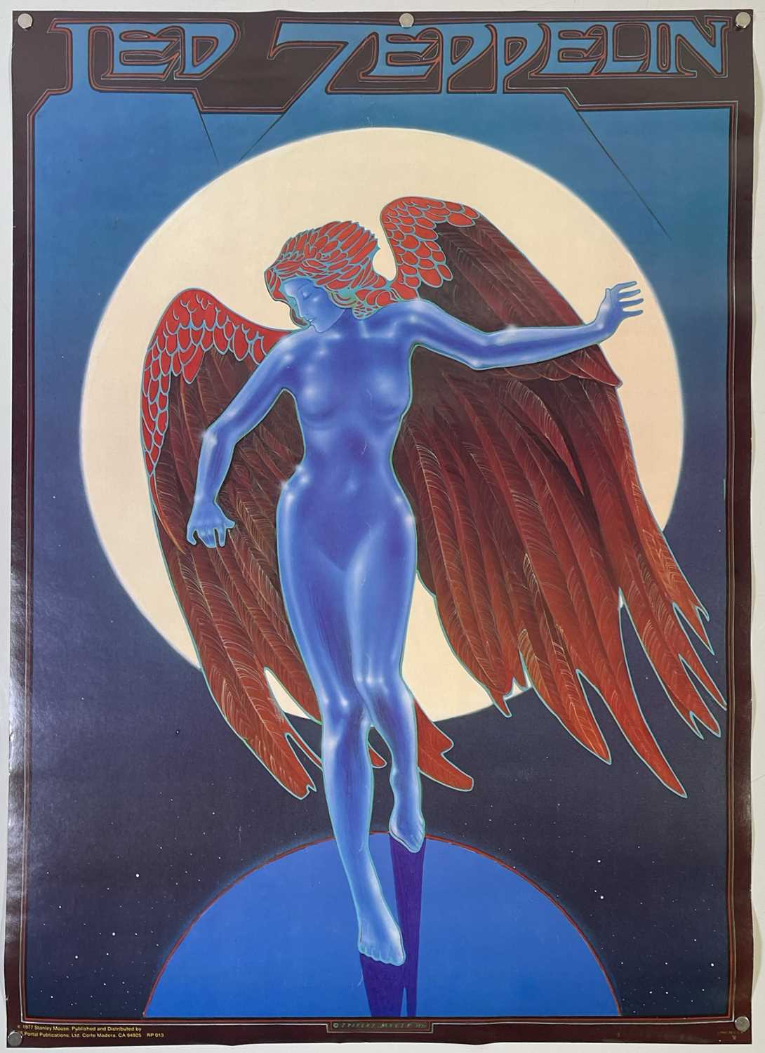 Lot 261 - LED ZEPPELIN - 1977 STANLEY MOUSE DESIGNED POSTER.