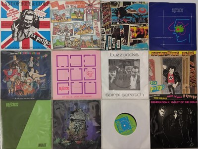 Lot 1217 - PUNK 7" PACK: SEX PISTOLS, DAMNED, BUZZCOCKS, PIL & GENERATION X