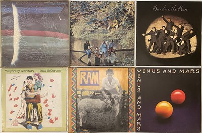 Lot 819 - THE BEATLES AND RELATED - LP COLLECTION (INC BOX OF ASSORTED MEMORABILIA)