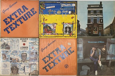 Lot 819 - THE BEATLES AND RELATED - LP COLLECTION (INC BOX OF ASSORTED MEMORABILIA)