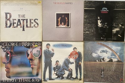 Lot 819 - THE BEATLES AND RELATED - LP COLLECTION (INC BOX OF ASSORTED MEMORABILIA)