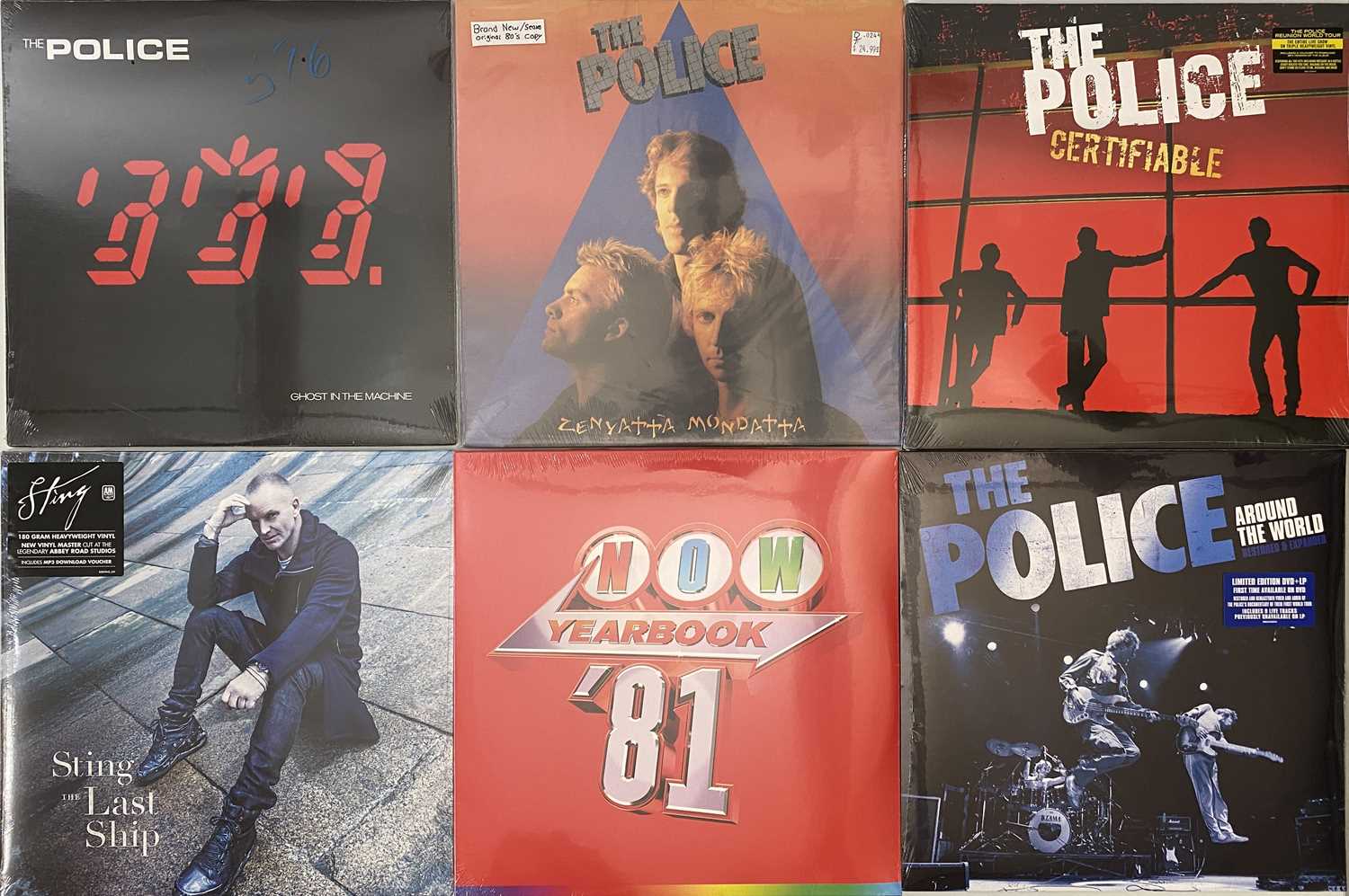 Lot 823 - THE POLICE AND RELATE - LP PACK (INC NEW & SEALED REISSUES)