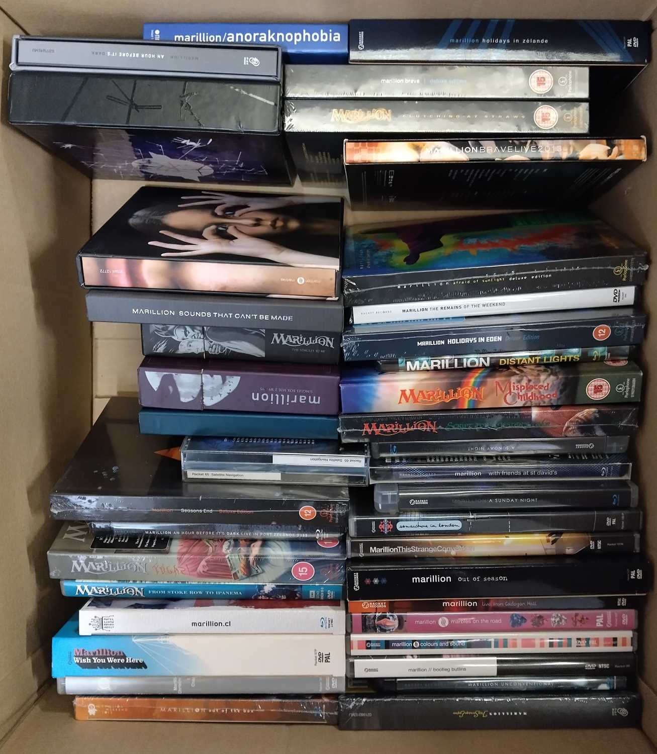 Lot 1272 - MARILLION CD BOX SET AND DVD COLLECTION