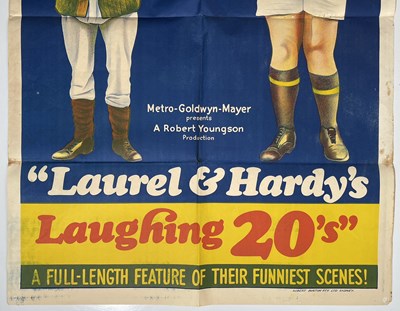 Lot 91 - LAUREL AND HARDY - LAUGHING 20'S (1965) AUSTRALIAN ONE SHEET POSTER.