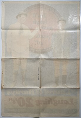 Lot 91 - LAUREL AND HARDY - LAUGHING 20'S (1965) AUSTRALIAN ONE SHEET POSTER.