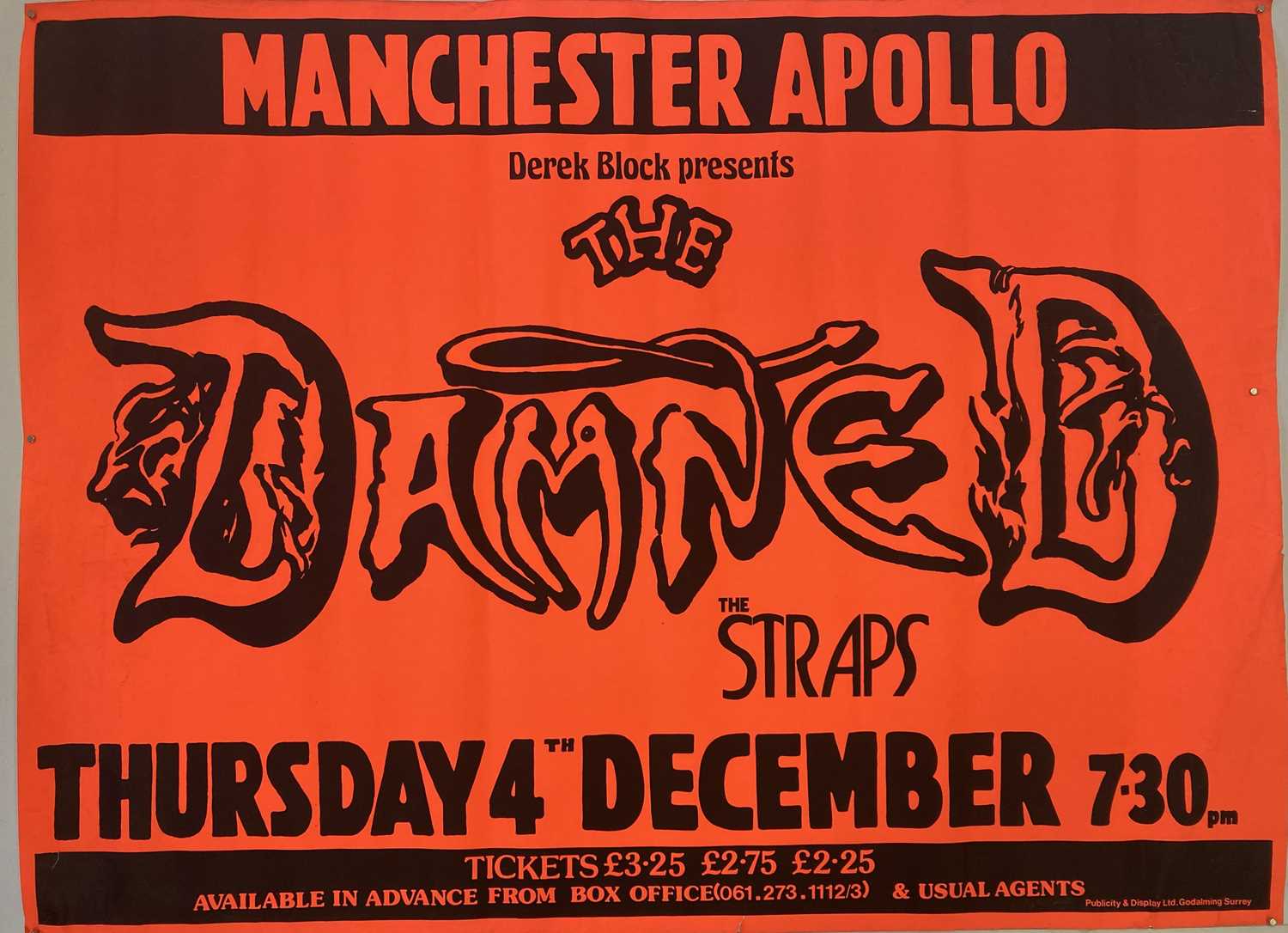 the damned tour 1980
