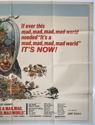 Lot 94 - STANLEY KRAMER - IT'S A MAD, MAD, MAD, MAD WORLD (1963) UK QUAD POSTER.