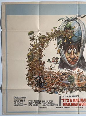Lot 94 - STANLEY KRAMER - IT'S A MAD, MAD, MAD, MAD WORLD (1963) UK QUAD POSTER.
