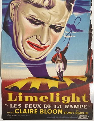 Lot 105 - CHARLES CHAPLIN - LIMELIGHT (1952) - ORIGINAL FRENCH FILM POSTER.