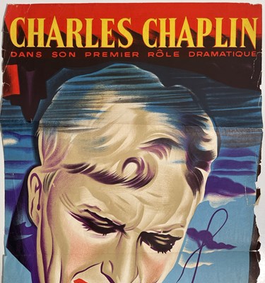 Lot 105 - CHARLES CHAPLIN - LIMELIGHT (1952) - ORIGINAL FRENCH FILM POSTER.