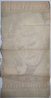 Lot 105 - CHARLES CHAPLIN - LIMELIGHT (1952) - ORIGINAL FRENCH FILM POSTER.