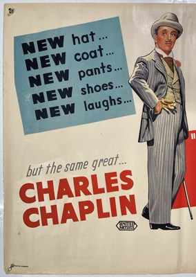 Lot 107 - CHARLIE CHAPLIN - MONSIEUR VERDOUX QUAD POSTER.