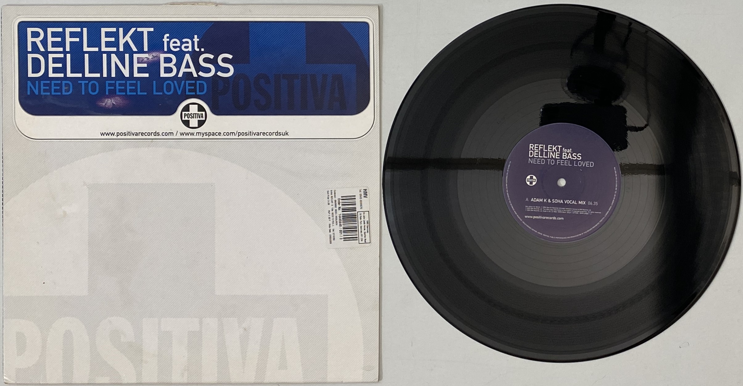 Lot 1370 - REFLEKT FEAT. DELLINE BASS - NEED TO FEEL