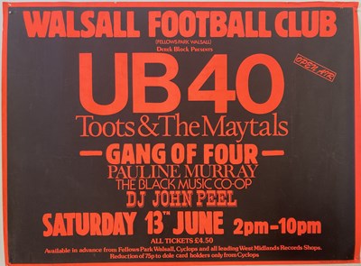Lot 335 - UB40 / TOOTS AND MAYTALS AND MORE POSTER.