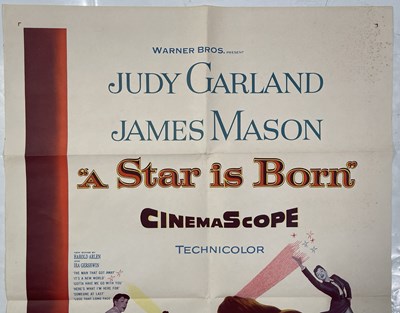 Lot 109 - JUDY GARLAND - AN ORIGINAL US ONE-SHEET POSTER FOR 'A STAR IS BORN' (1954).
