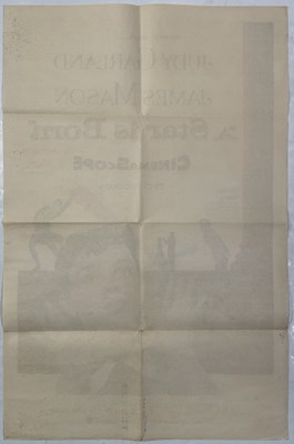 Lot 109 - JUDY GARLAND - AN ORIGINAL US ONE-SHEET POSTER FOR 'A STAR IS BORN' (1954).