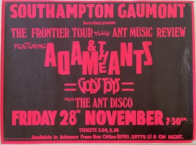 Lot 336 - ADAM AND THE ANTS CONCERT POSTER.