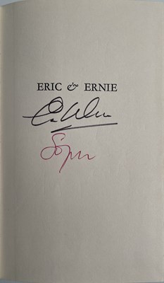 Lot 52 - MORECAMBE AND WISE - AN AUTOBIOGRAPHY SIGNED BY JOHN LE MESURIER, MORECAMBE AND WISE AND JOHN SPEIGHT..