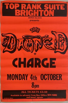 Lot 337 - THE DAMNED CONCERT POSTER.