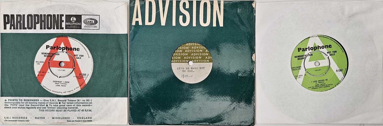 Lot 366 - CAROL FRIDAY - 7" DEMOS/ ACETATE PACK