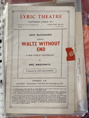 Lot 12 - VINTAGE / EARLY 20TH-CENTURY THEATRE PROGRAMMES AND MEMORABILIA.