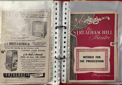 Lot 12 - VINTAGE / EARLY 20TH-CENTURY THEATRE PROGRAMMES AND MEMORABILIA.