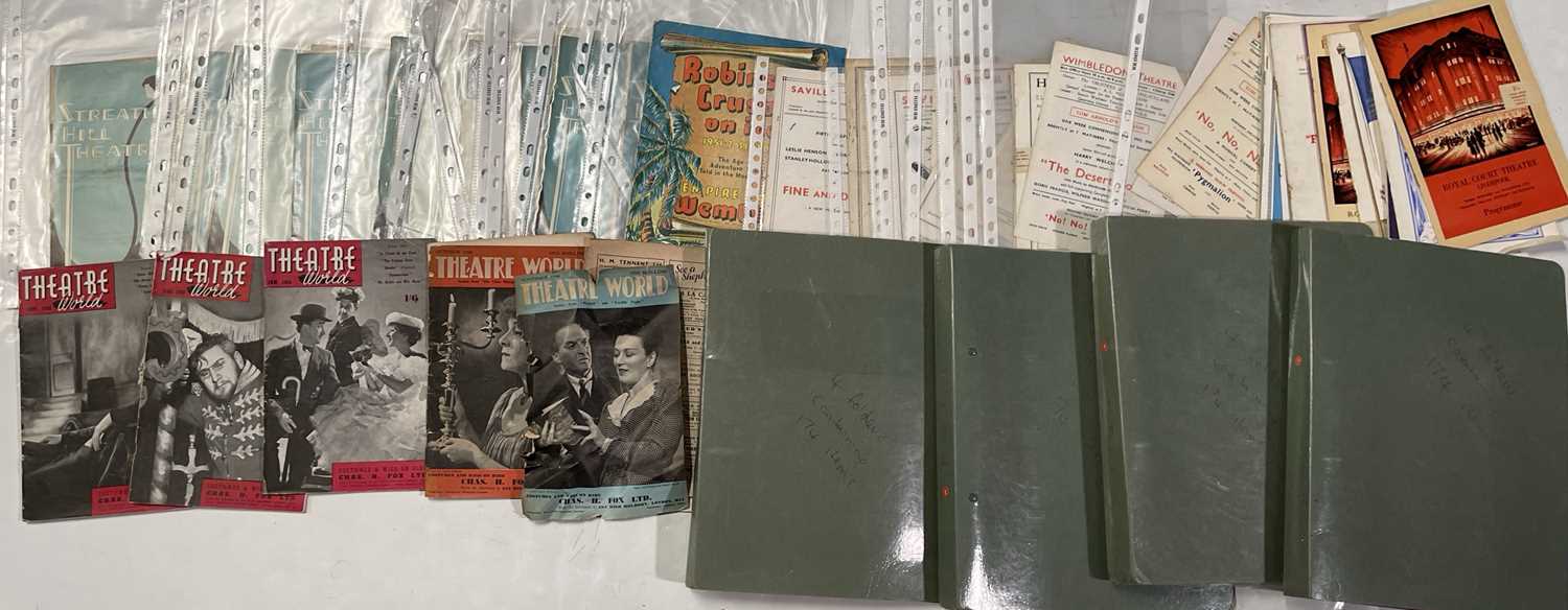 Lot 12 - VINTAGE / EARLY 20TH-CENTURY THEATRE PROGRAMMES AND MEMORABILIA.
