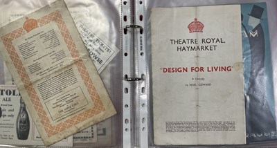 Lot 12 - VINTAGE / EARLY 20TH-CENTURY THEATRE PROGRAMMES AND MEMORABILIA.