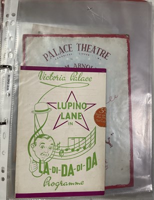 Lot 12 - VINTAGE / EARLY 20TH-CENTURY THEATRE PROGRAMMES AND MEMORABILIA.